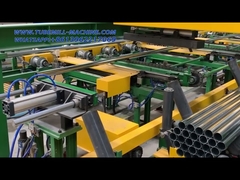 Machine is used for collect the finish tube and make the stacking and bundling by automatic , save t